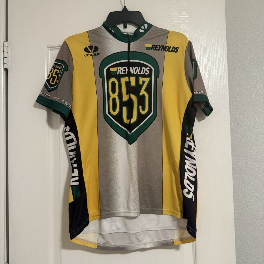 Reynolds 853 Vintage Cycling Jersey Men's XL Full Zip Bike Bicycle Racing